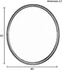 Matz rund Wandspiegel Ø60cm Antik Messing Produktbild-Vorschau 4
