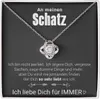 Halskette mit 14K Weißgold und Zirkonia-Kristallen LINA - Produktbild-Vorschau 1