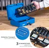 Geldkassette mit einem Euro-Münzzählbrett von HMF mit 25 cm Breite in Blau Produktbild-Vorschau