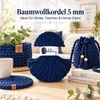 Bobbiny Premium 5 mm 50 m Ink Blue Schnur Produktbild-Vorschau 3