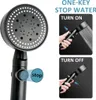 5 in 1 Einstellbar Duschkopf, mit Wasserstoppventil, Produktbild-Vorschau 4