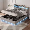 INONEFT Boxspringbed 140 x 190 cm, tweepersoonsbed met Productafbeelding-voorbeeld 5