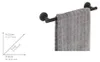 WENKO Handtuch Halter Stange Edelstahl matt schwarz 40cm Produktbild-Vorschau 4