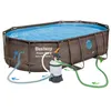 Piscina da giardino con telaio 488 x 305 x 107 cm 12 in 1 Anteprima dell’immagine prodotto 5