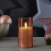 LED Kerze im Glas - Windlicht - Echtwachs - 3D Flamme - Produktbild-Vorschau 4