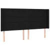 The Living Store LED Kopfteil Schwarz 163x16x118/128 cm Produktbild-Vorschau 4