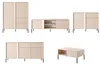 Wohnzimmer-Set Wohnwand Dast 5-teilig beige mit Produktbild-Vorschau 2