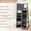 COSTWAY Armoire à bijoux, armoire à glace avec miroir Voir les images du produit 5