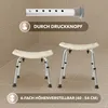 Stołek kąpielowy AREBOS z 6-pozycyjną regulacją wysokości, Podgląd zdjęcia produktu 8