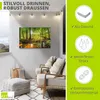ARTland Wandbild Alu für Innen & Outdoor Wald mit Bach Produktbild-Vorschau 2