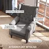 Fotel uszak HOMCOM z podłokietnikami, fotel wypoczynkowy z Podgląd zdjęcia produktu 4
