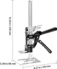 A close-up, angled view of a VEVOR brand lifting tool, with dimensions indicated by lines and text. Produktbild-Vorschau