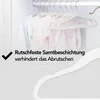 Brixy 50 Kinderkleiderbügel – Weiß – Kleiderbügel – Samt – Produktbild-Vorschau 3