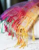 Damen Schal Bunt XXL mit Fransen – Weiche Pashmina Stola im Produktbild-Vorschau 7