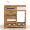 home24 Gartenspültisch - Akazie Massiv - Beige Produktbild-Vorschau 6