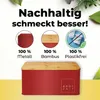 Lumaland Cuisine Brotkasten Brotdose aus Metall mit Bambus Produktbild-Vorschau 7