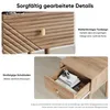 Mid-Century Modern Eichenfarbe Nachttisch, Schlafzimmer Produktbild-Vorschau 7