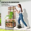 Outsunny Blumenkasten mit Rankgitter Pflanzkasten mit Produktbild-Vorschau 5