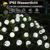 Solar Kristall Kugel Lichterkette Weiß Wasserdicht Außen Produktbild-Vorschau 3