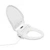 A white bidet toilet seat is shown with the lid open, against a white background. Podgląd zdjęcia produktu