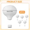 Papierlaternen, 5 Stück, Heißluftballon, weiß, 20 cm Náhled obrázku produktu