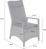 LC Garden Keramo Positionsstuhl Aluminium/Polyrattan inkl. Produktbild-Vorschau 8