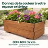 Jardinière en Bois IvoQ – 80 x 40 x 32 cm – Bois – Pour Voir les images du produit 8