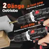 Akkuschrauber, Akku Bohrschrauber Set, Schlagbohrmaschinen, Produktbild-Vorschau 2