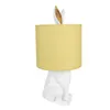 Clayre & Eef Tischlampe Kaninchen Ø 20x43 cm Weiß Gelb Produktbild-Vorschau 2