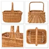 Creative Home Cestino Vimini con Manico Olandese | Cesto Anteprima dell’immagine prodotto 4
