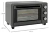 HOMCOM Minibackofen 21L 1400W 60 Min Timer, Kleinbackofen Produktbild-Vorschau 3