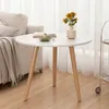 Kleiner runder Couchtisch aus Holz im skandinavischen Stil, Produktbild-Vorschau 9