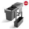 Hailo Mülleimer Küche Einbau ab 40cm Schrank 2x 13 L Produktbild-Vorschau 11