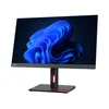 A computer monitor with a blue abstract wallpaper displayed on its screen, set against a white background. Podgląd zdjęcia produktu