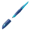 A blue and teal fountain pen with its cap detached, shown against a white background. Produktbild-Vorschau