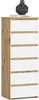 Kommode AKORD CL6 Eiche Artisan 40 cm 6 Schubladen Front Produktbild-Vorschau 1