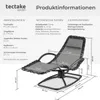 tectake® Gartenliege Toulon, ergonomisch, Schwingfunktion Produktbild-Vorschau 7