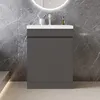 60cm Badmöbel-Set Standschrank Mineralguss waschtisch mit Produktbild-Vorschau 1