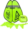 HECKBO 1x Pylône Attention Enfants Panneau Pylône jouant + Voir les images du produit 1