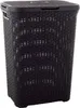 A brown laundry basket with a lid. Produktbild-Vorschau