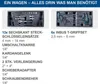 A product image showing two tool trays with various tools, accompanied by descriptive text. Produktbild-Vorschau