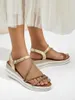 Royalfashion Damen-Keilabsatz-Sandalen mit Strass Ballosa, Produktbild-Vorschau 1
