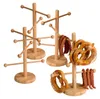 4er Set Brez'n Ständer, 6-armig - Bambus, 37cm Höhe Produktbild-Vorschau 1