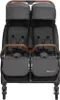 A front view of a double stroller. Produktbild-Vorschau