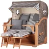 Strandkorb-Set - bene living - Königssee Teak Bullauge - PE Produktbild-Vorschau 1