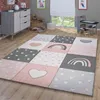 TT Home Teppich Kinderzimmer Kinderteppich Regenbogen Produktbild-Vorschau 2