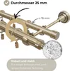 320 cm Zweiläufige Gardinenstange Ø 25/19 mmAntikgold mit Produktbild-Vorschau 5