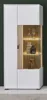 Vitrine "Merced" Vitrinenschrank weiß Eiche, 75 x 180 cm, Produktbild-Vorschau 2