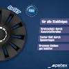 4 STK 16 Zoll Silverstone Pro black schwarz PETEX Radkappen Produktbild-Vorschau 3