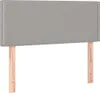 vidaXL Testiera grigio chiaro 80x5x78/88 cm in tessuto Anteprima dell’immagine prodotto 1